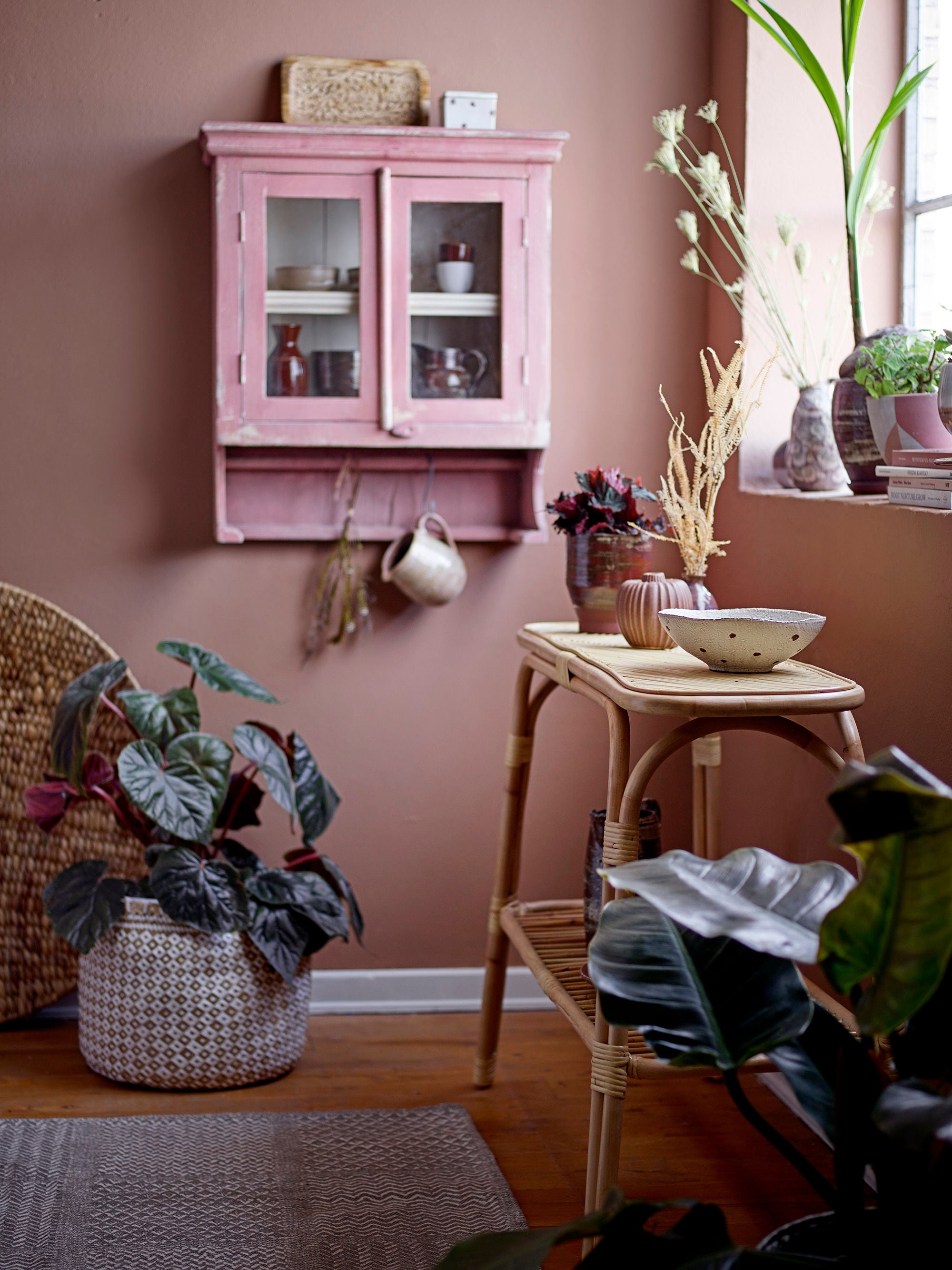 Kreative Sammlung Thenna Konsolen tisch, Natur, Rattan