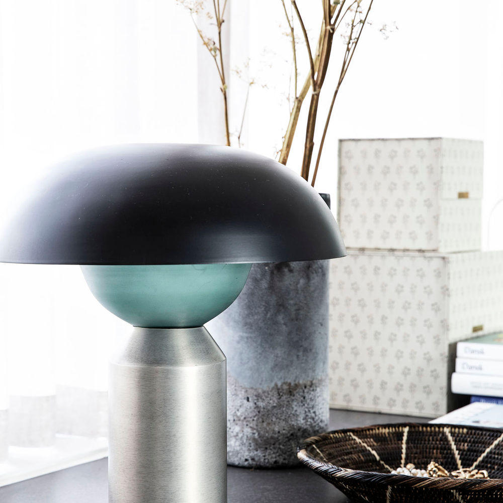 Lampe de table House Doctor, Petit bonhomme, Noir/Argent