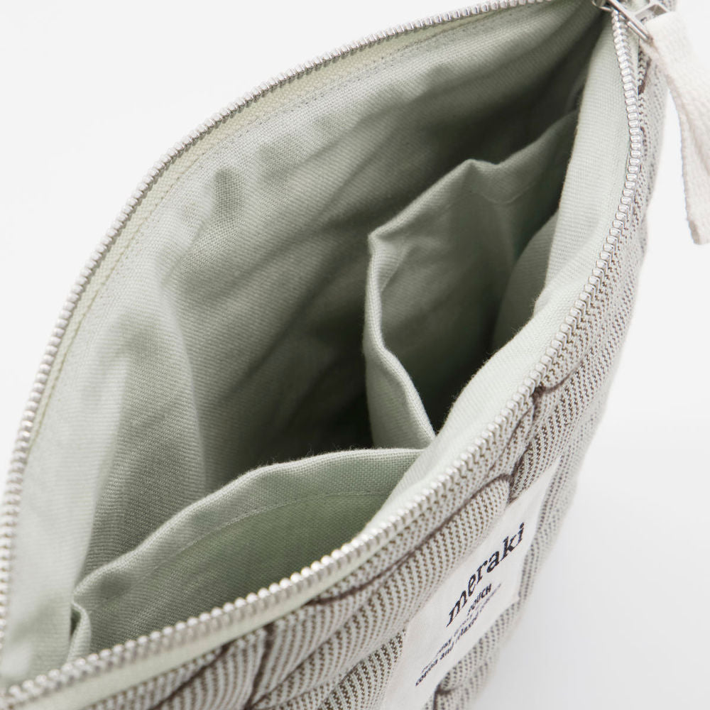 Meraki Pouch, Mentha, Hellgrau/Armee grün