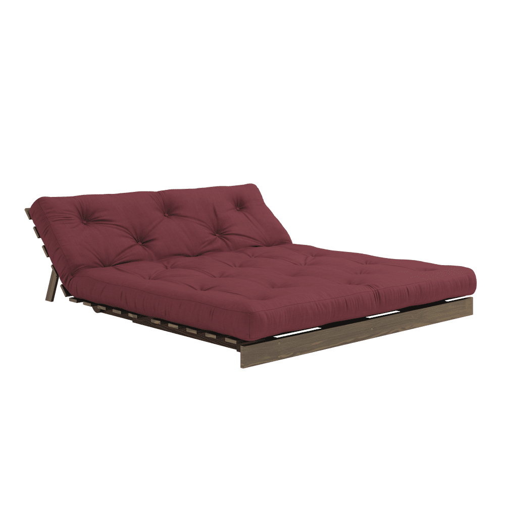 RACINES CAROBE BRUN 160X200 W. ROOTS MATELAS BORDEAUX