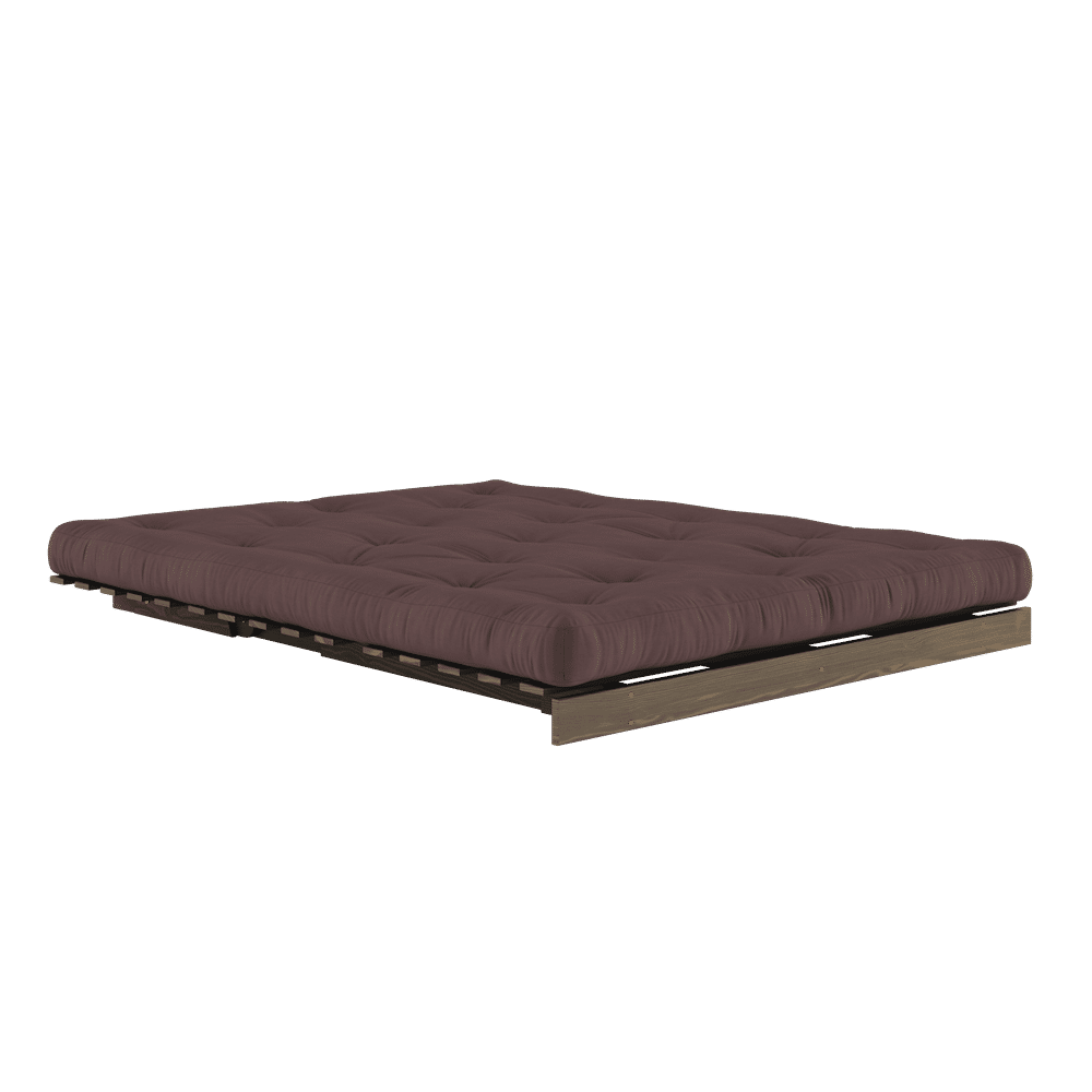 RAÍCES CAROB MARRÓN 160X200 W. COLCHÓN MARRÓN