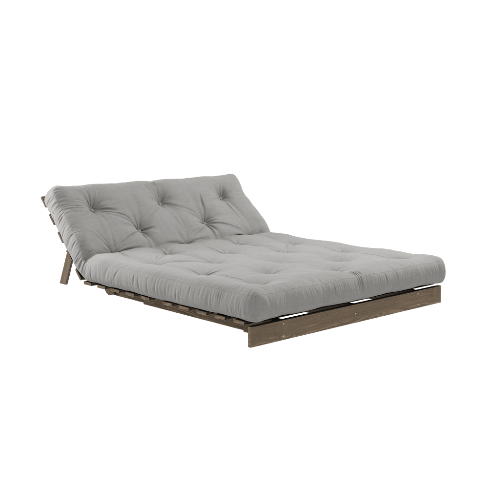 Karup Design RACINES CAROBE BRUN 140X200 W. SUÈDE MATELAS GRIS