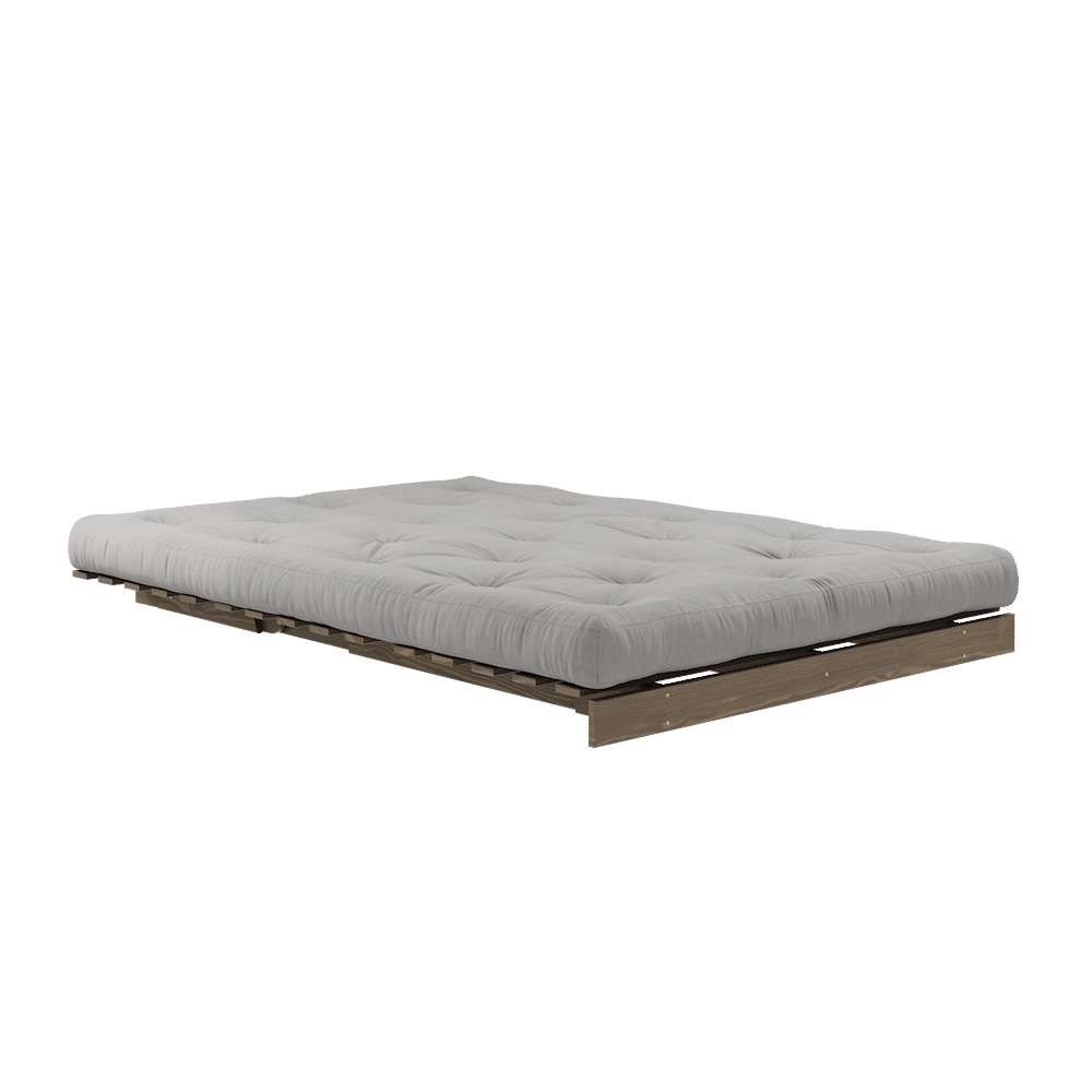 Karup Design RACINES CAROBE BRUN 140X200 W. SUÈDE MATELAS GRIS