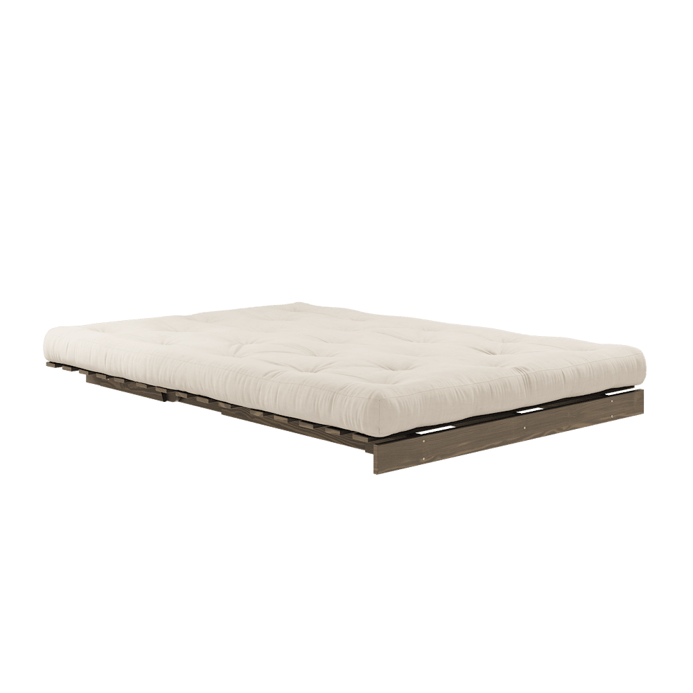 Karup Design RACINES CAROBE BRUN 140X200 W. SUÈDE MATELAS BEIGE