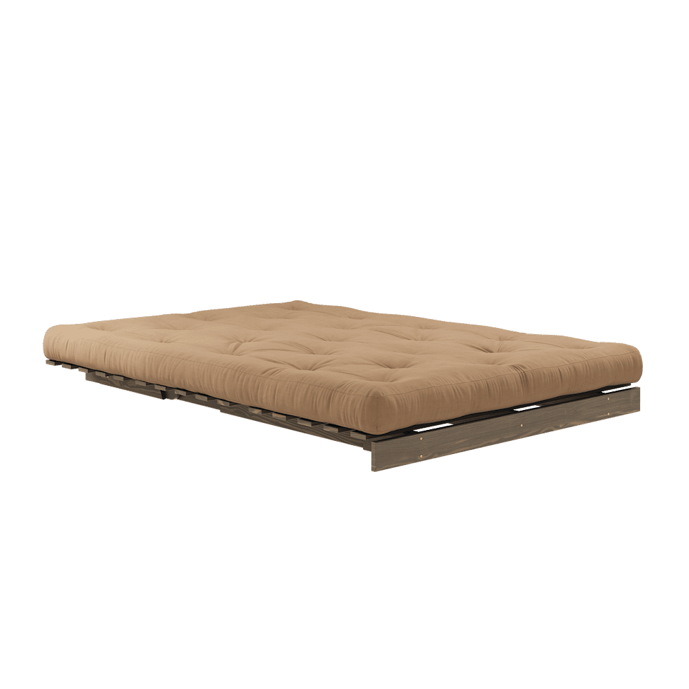 RACINES CAROBE BRUN 140X200 W. MATELAS MOCCA ROOTS