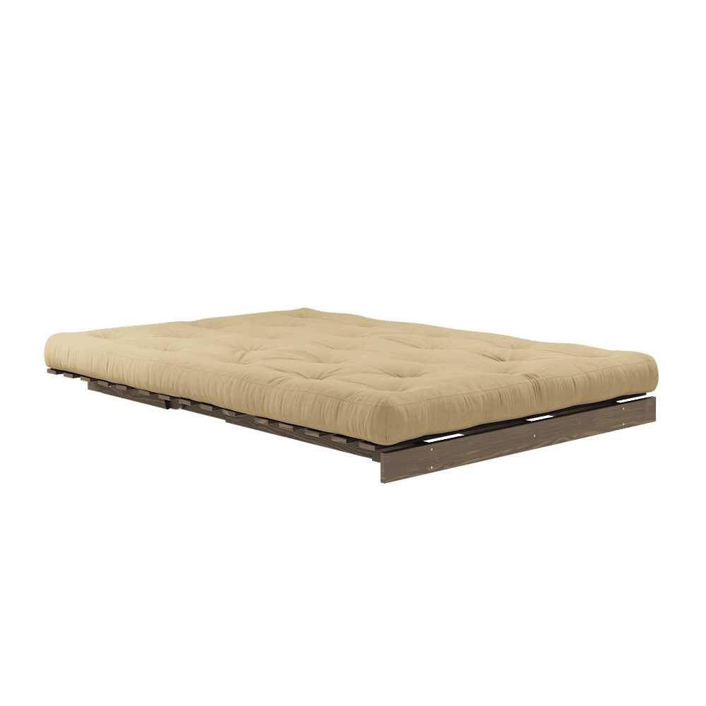 Karup Design RACINES CAROBE BRUN 140X200 W. SUÈDE MATELAS BLÉ BEIGE