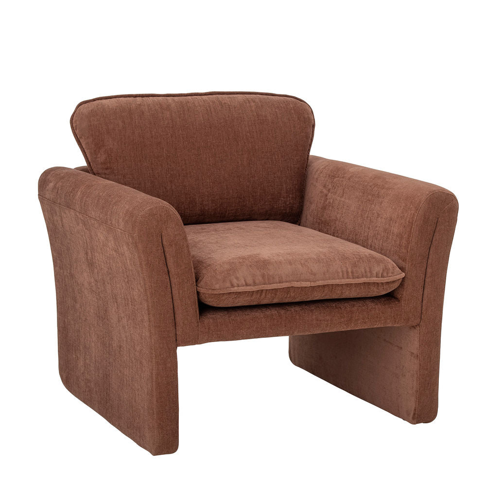 Bloomingville Chaise Paseo, Marron, Polyester