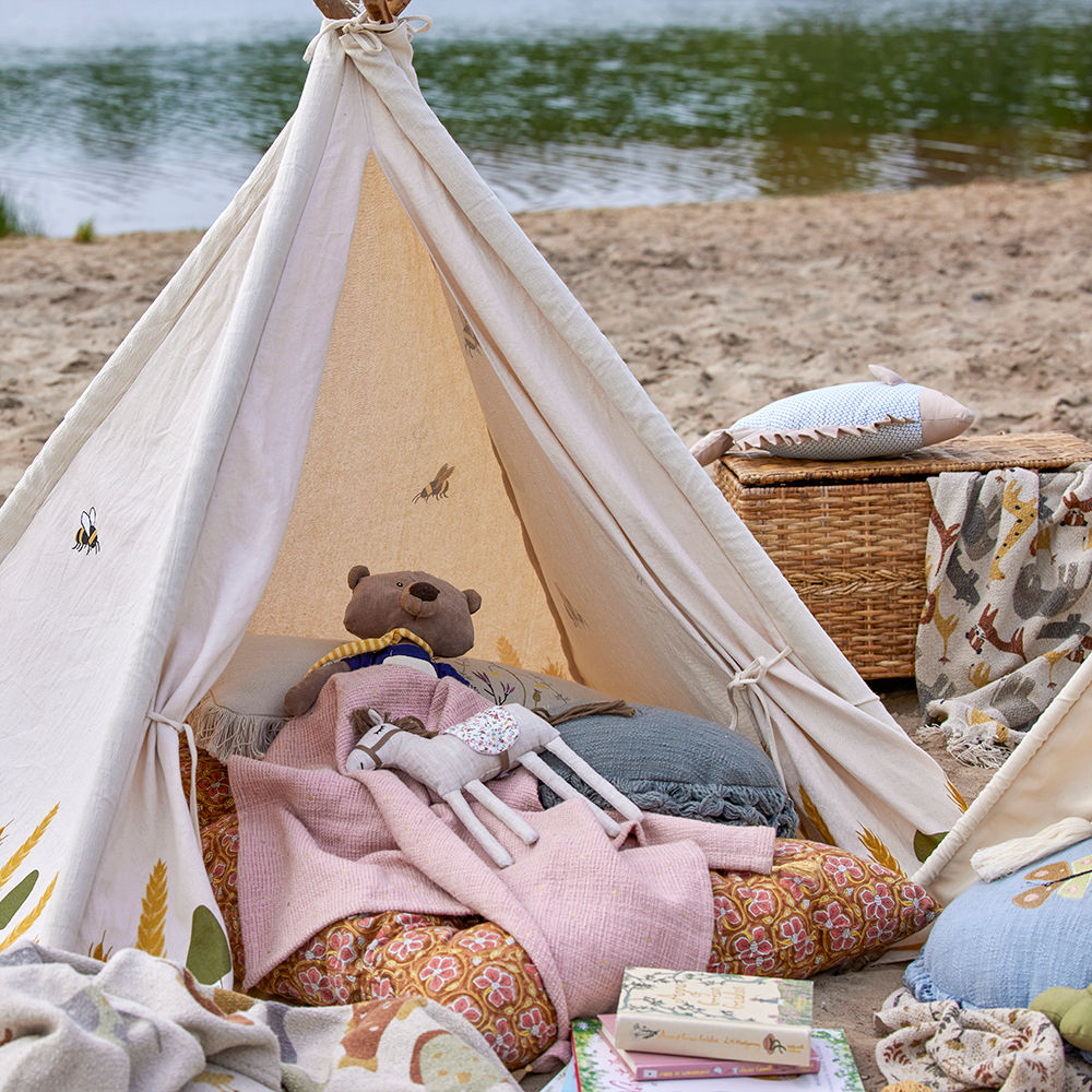 Bloomingville MINI Millo Kinder Tipi, Natuur, Katoen