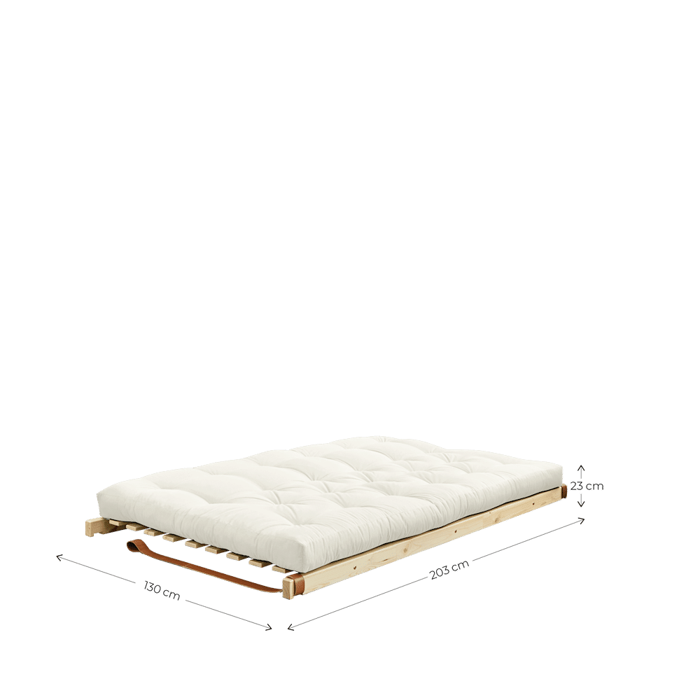 Karup Design JUMP CLEAR LACQUERED W. 5-LAYER MIXED MATTRESS BORDEAUX