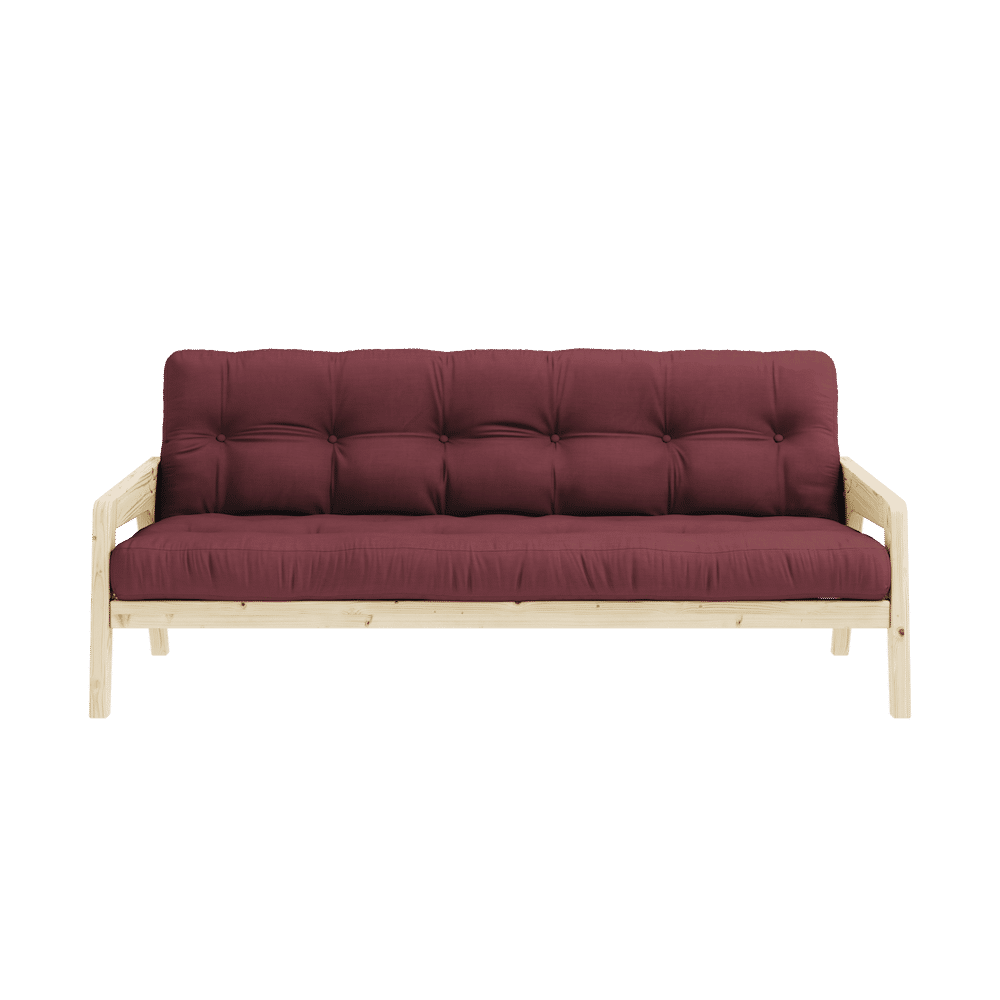 Karup Design GRAB KLARE LACKIERT W. 5-Schicht GEMISCHTE MATRATZE BORDEAUX