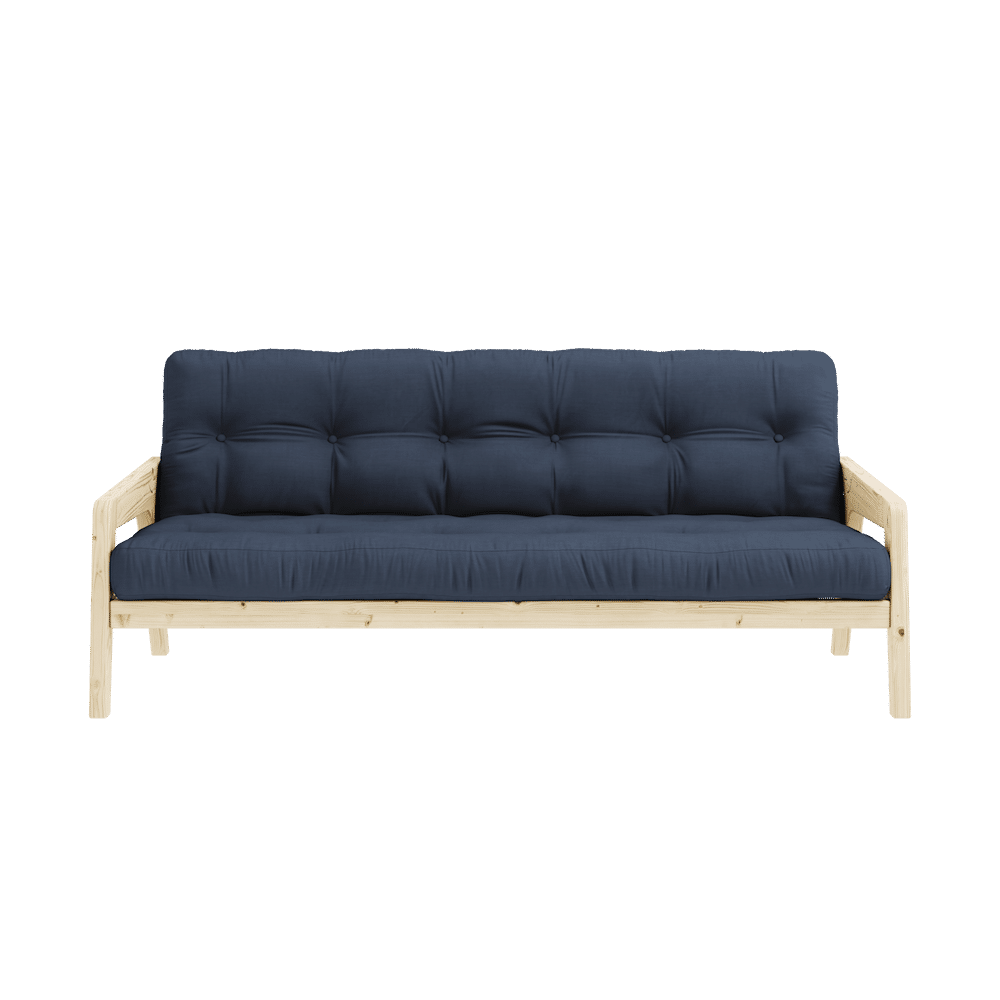 Karup Design GRAB CLEAR LACQUERED W. 5-LAYER MIXED MATTRESS NAVY