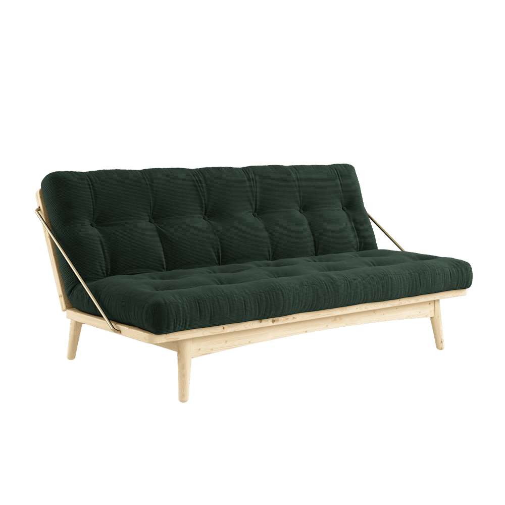 Karup Design FOLK CLAIR LAQUÉ AVEC MATELAS MIXTE 5 COUCHES ALGUES