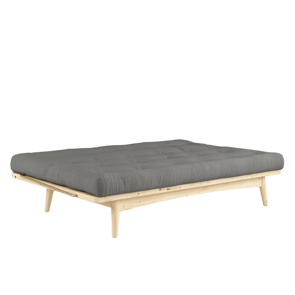 Karup Design FOLK CLEAR LACQUERED W. 5-LAYER MIXED MATTRESS GREY