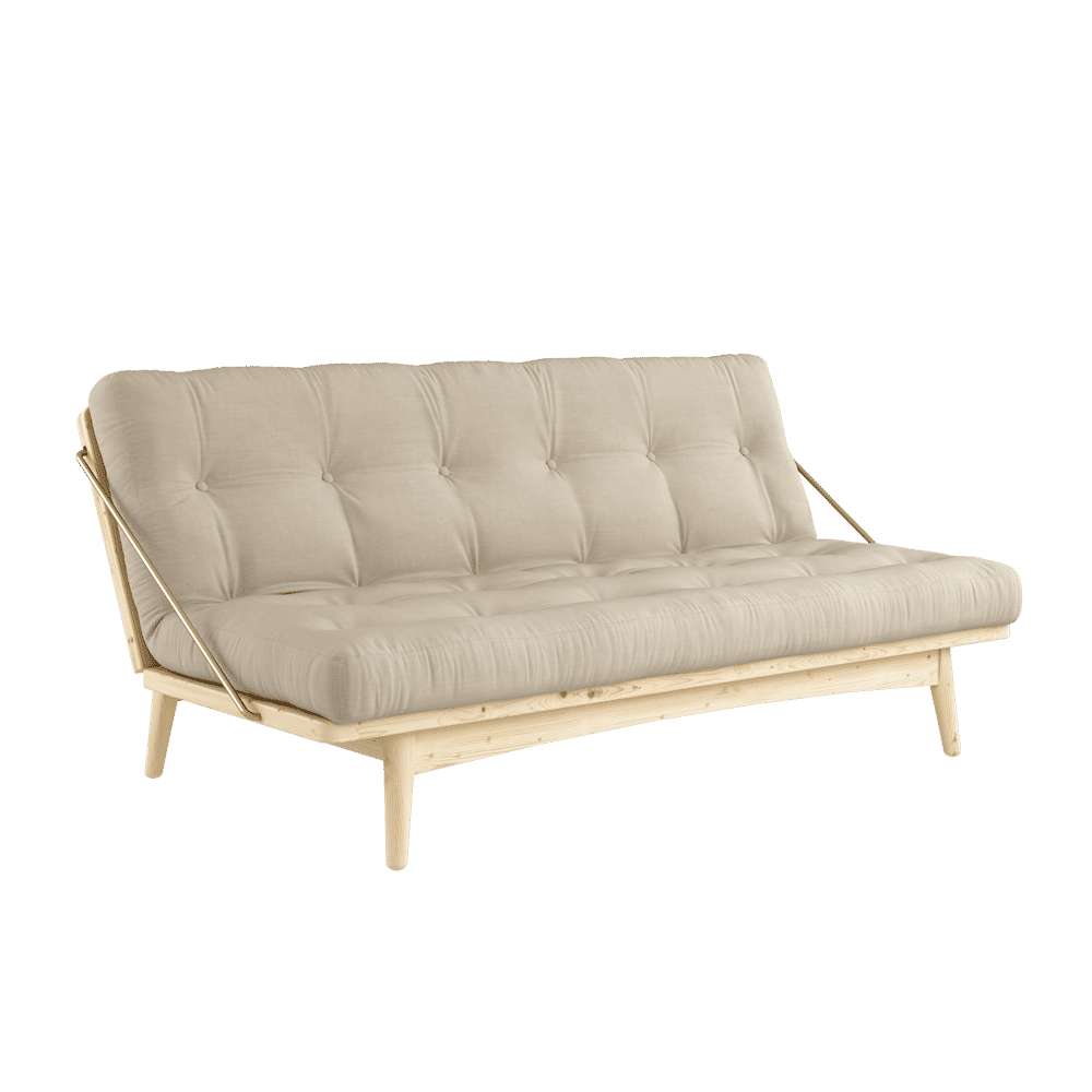 Karup Design FOLK CLAIR LAQUE W. MATELAS MIXTE 5 COUCHES BEIGE