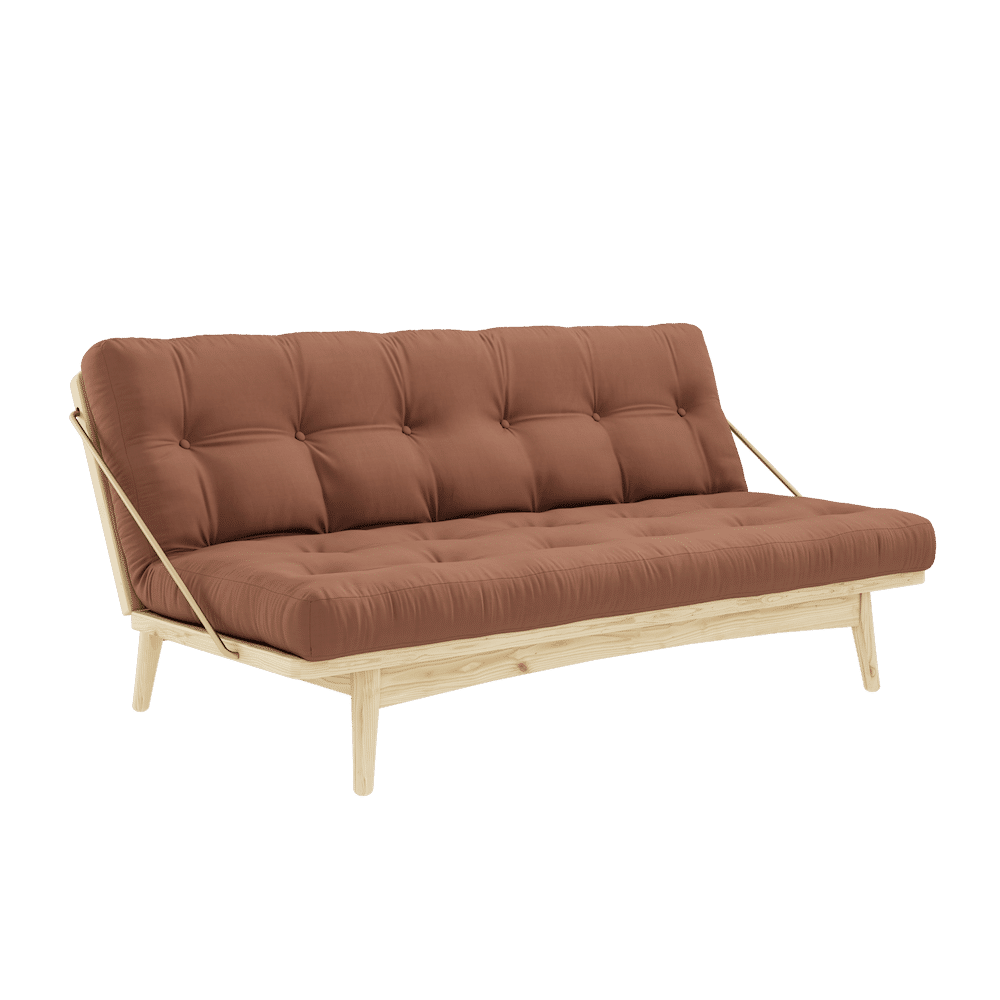 FOLK CLAIR LAQUE W. MATELAS MIXTE 5 COUCHES CLAY BROWN