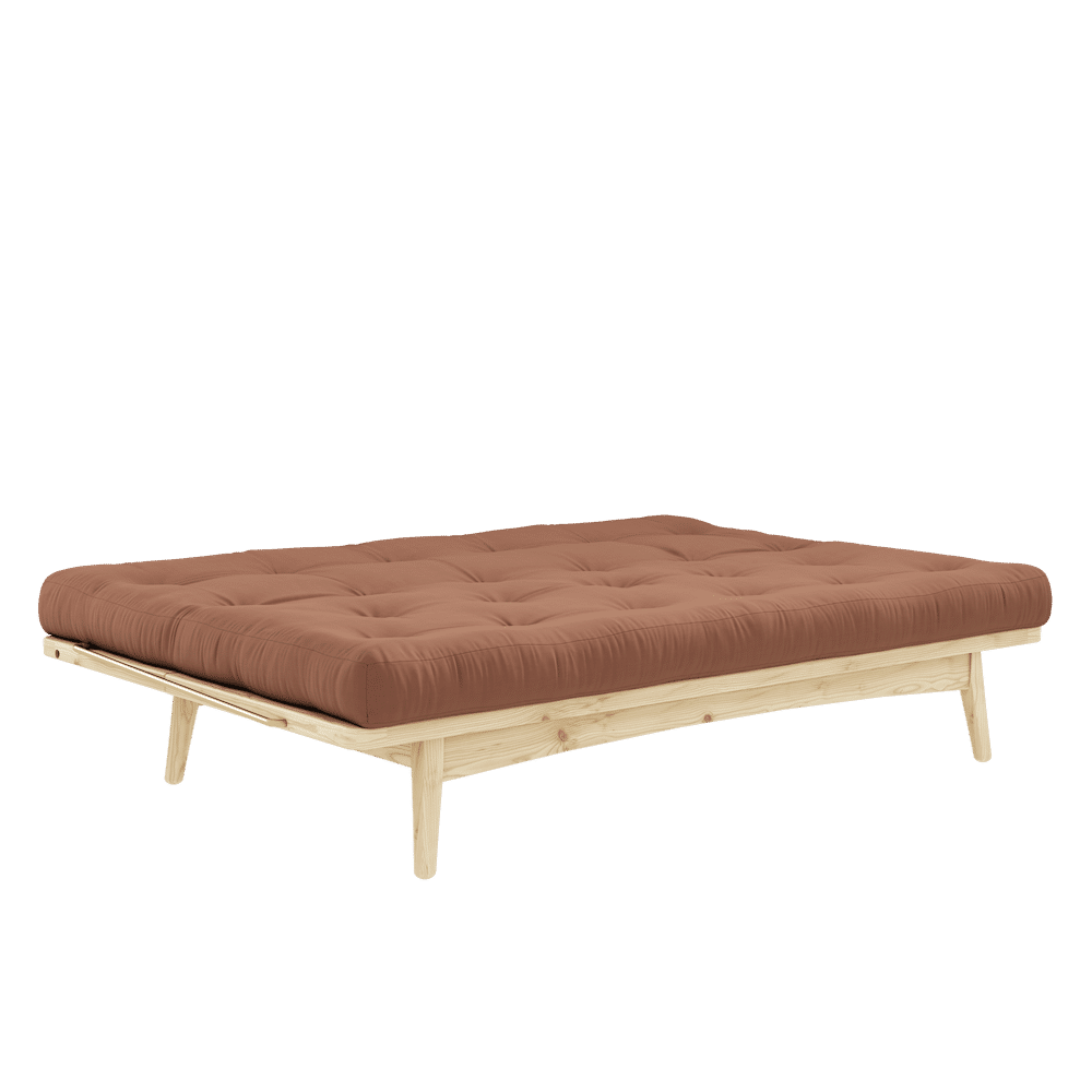 FOLK CLAIR LAQUE W. MATELAS MIXTE 5 COUCHES CLAY BROWN