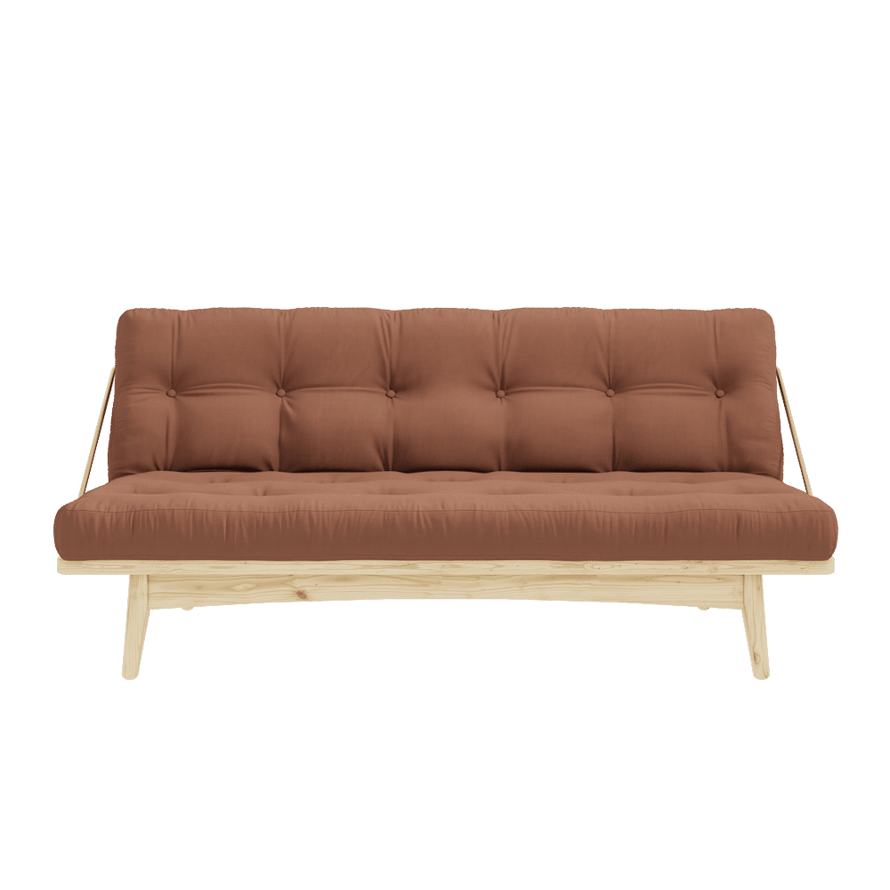 FOLK CLAIR LAQUE W. MATELAS MIXTE 5 COUCHES CLAY BROWN