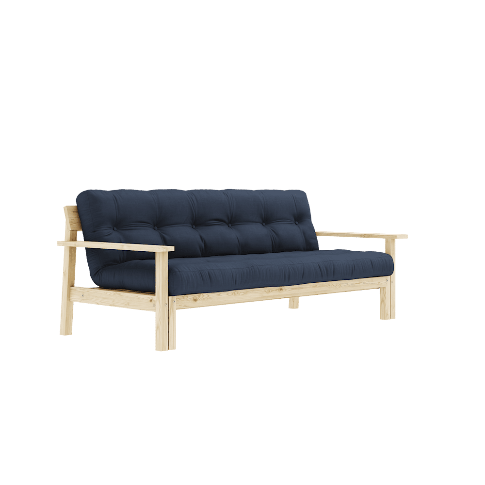 Karup Design UNWIND CLEAR LACQUERED W. 5-LAYER MIXED MATTRESS NAVY