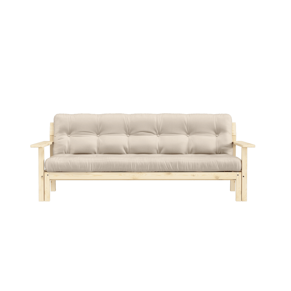 Diseñador UNWIND CLEAR LACQUERED W. COLCHÓN MIXTO 5 CAPAS BEIGE