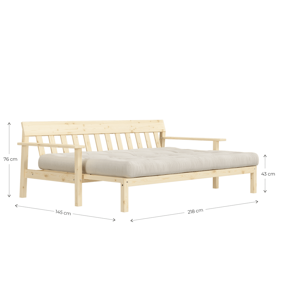 Le concepteur DÉBOUT CLAIR LAQUÉ W. MATELAS MIXTE 5 COUCHES MOCCAA