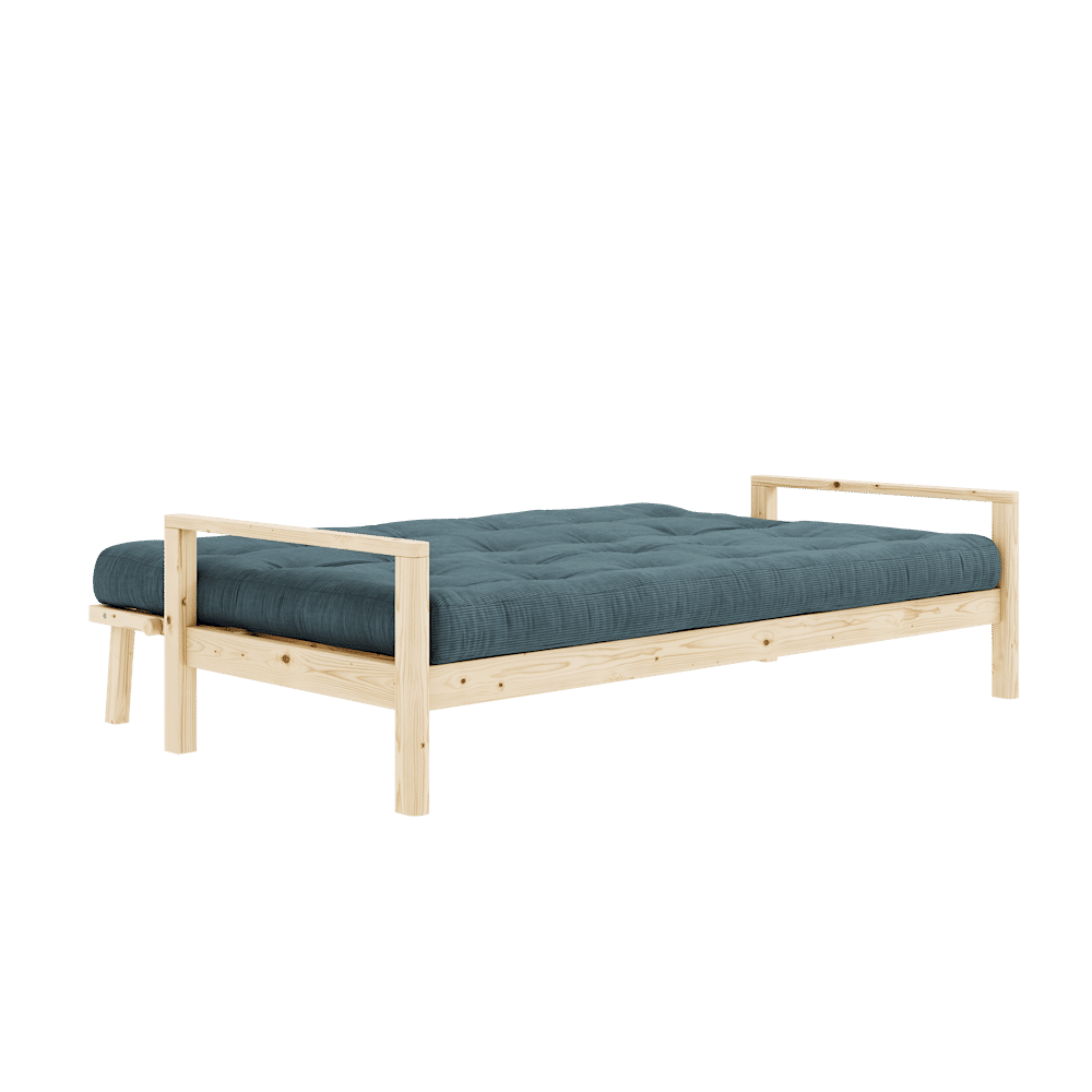 Designer BOUTON CLAIR LAQUÉ W. MATELAS MIXTE 5 COUCHES BLEU PÂLE