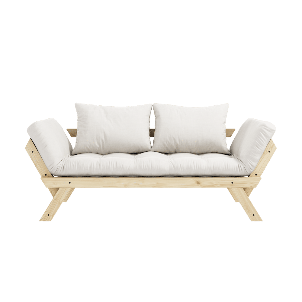 BEBOP CLAIR LAQUE W. MATELAS MIXTE 4 COUCHES NATUREL