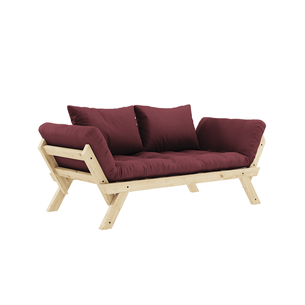 Karup Design BEBOP KLARE LACKIERT W. 4-SCHICHT GEMISCHTE MATRATZE BORDEAUX