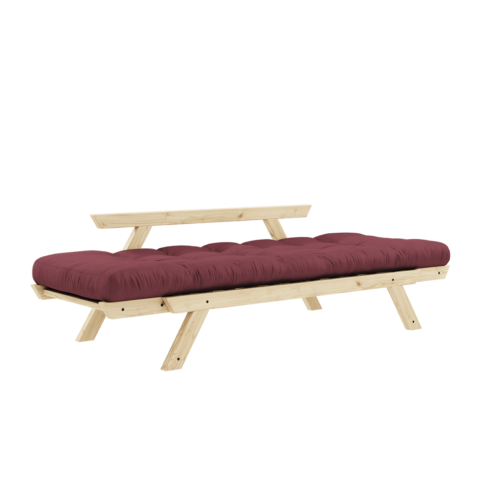 Karup Design BEBOP KLARE LACKIERT W. 4-SCHICHT GEMISCHTE MATRATZE BORDEAUX