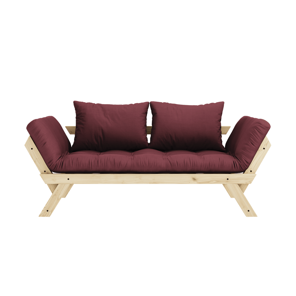 Karup Design BEBOP KLARE LACKIERT W. 4-SCHICHT GEMISCHTE MATRATZE BORDEAUX