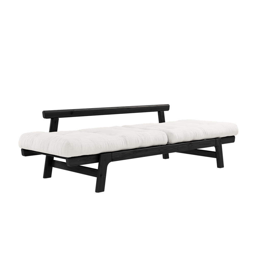 Karup Design STEP BLACK LACQUERED W. STEP MATTRESSES NATURAL