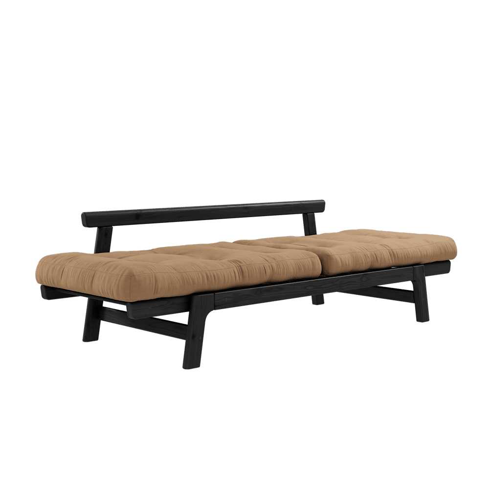 Designer STEP NOIR LAQUÉ W. MATELAS MOCCA STEP