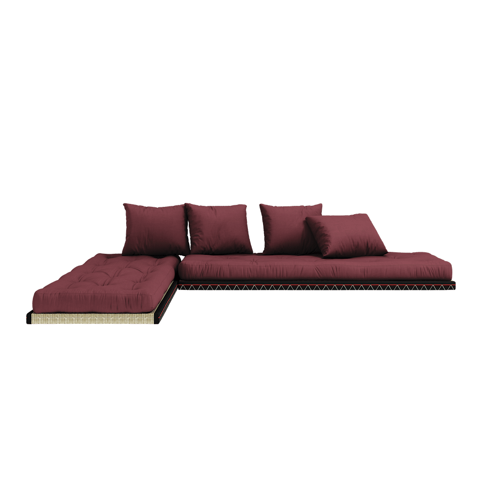 Karup Design BOY BORDEAUX W. 2 TATAMI 80 X200 W. 2 SHIRT MATRATZE SET BORDEAUX