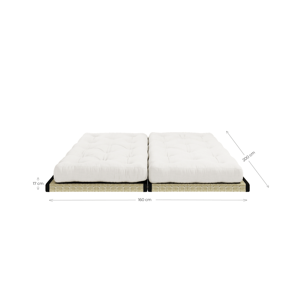 Karup Design CHICO DARK GREY W. 2 TATAMI 80 X 200 W. 2 CHICO MATTRESS SET DARK GREY