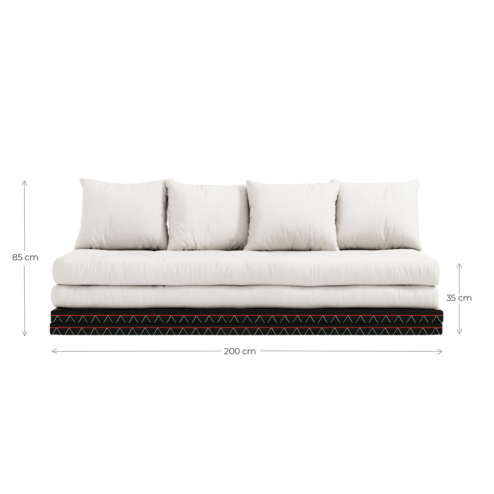 Karup Design CHICO GRAU W. 2 MONATE 80X200 W. 2 CHICO MATRATZE SET GRAU