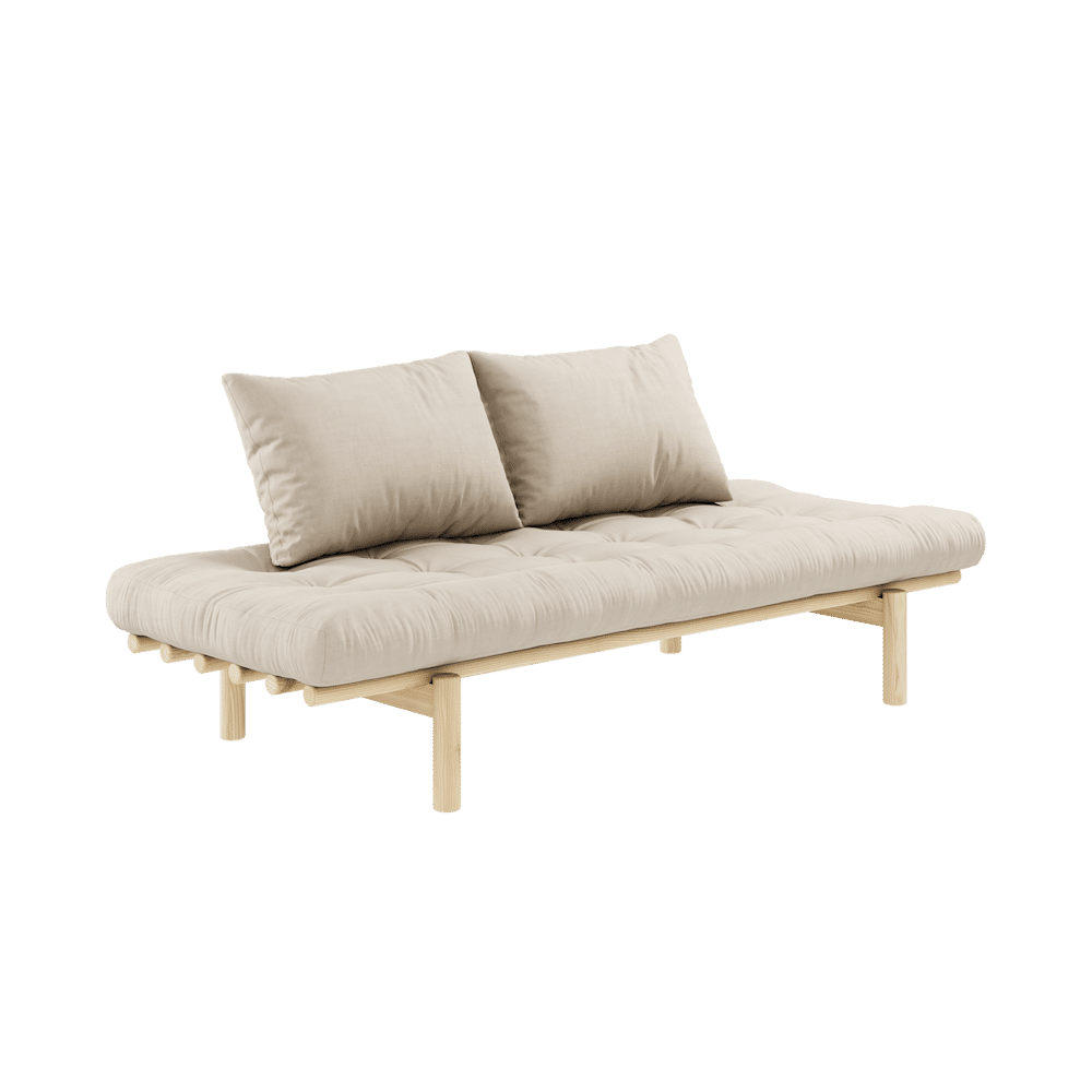 Karup Design PACE DAYBED CLARO LACADO W. COLCHÓN MIXTO 4 CAPAS BEIGE