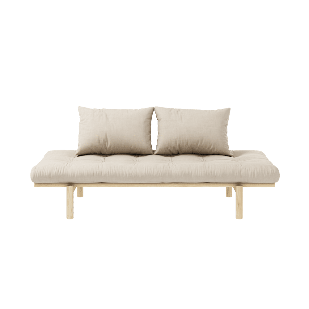 Karup Design PACE DAYBED CLARO LACADO W. COLCHÓN MIXTO 4 CAPAS BEIGE