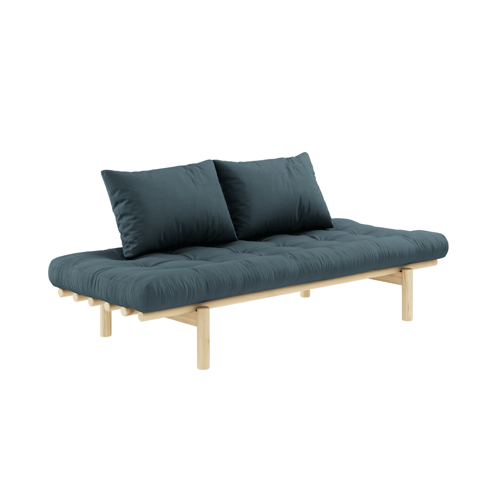 Karup Design PACE DAYBED CLARO LACADO W. COLCHÓN MEZCLADO 4 CAPAS AZUL GASOL