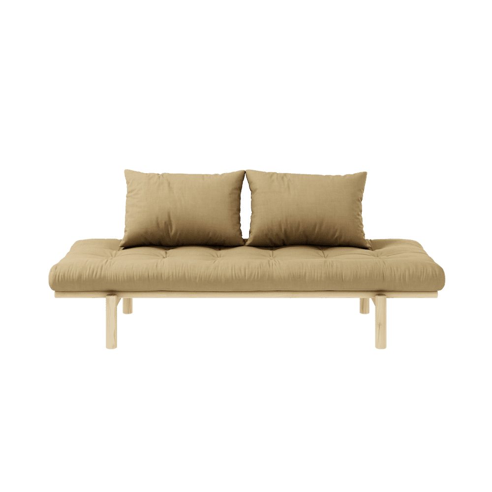 Karup Design PACE DAYBED CLARO LACADO W. COLCHÓN MIXTO 4 CAPAS TRIGO BEIGE