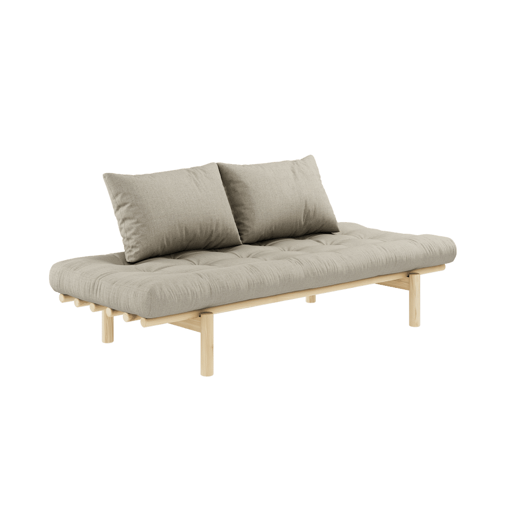 Karup Design PACE DAYBED CLARO LACADO W. 4-CAPA MEZCLA COLCHÓN LINO