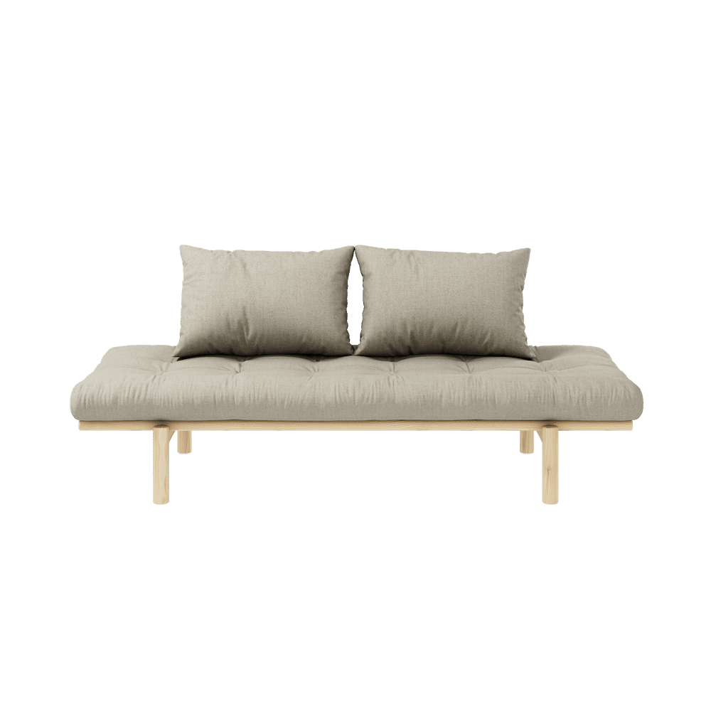 Karup Design PACE DAYBED CLARO LACADO W. 4-CAPA MEZCLA COLCHÓN LINO