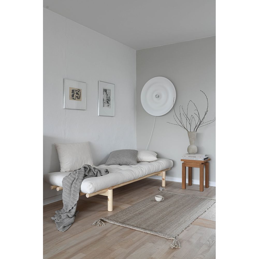 Karup Design PACE DAYBED MARRON CAROUBE LAQUÉ W. MATELAS MIXTE 4 COUCHES NATUREL