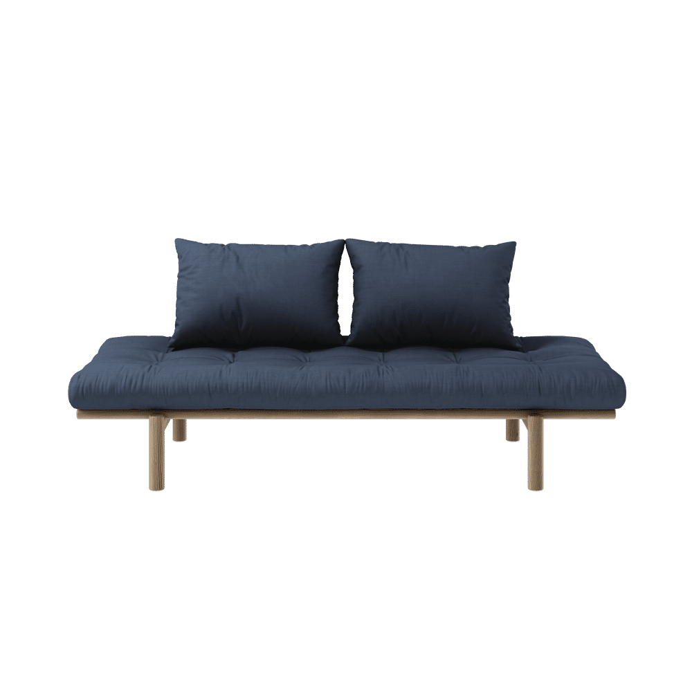 Karup Design PACE DAYBED CAROB LACADO MARRÓN W. COLCHÓN MIXTO 4 CAPAS NAVY