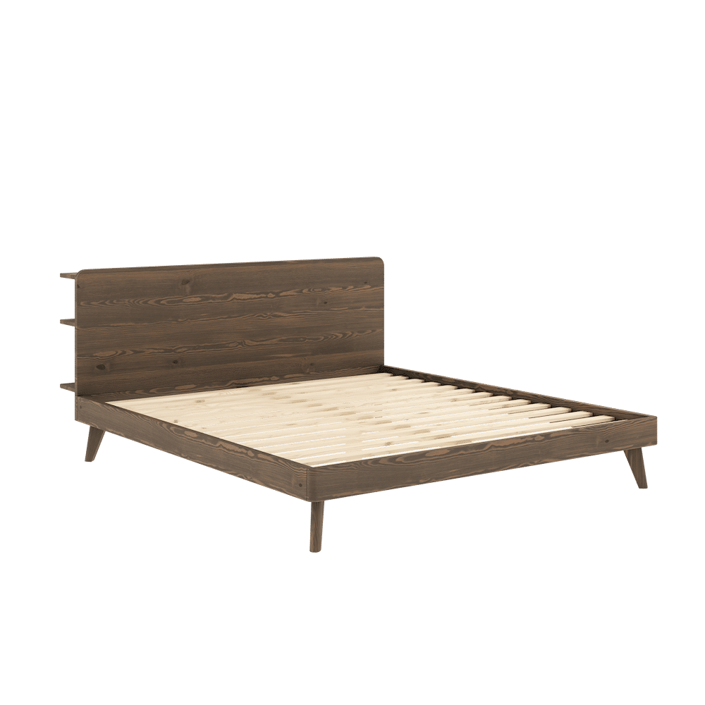 RÜCKZUG BETT CAROB BRAUN 180X200