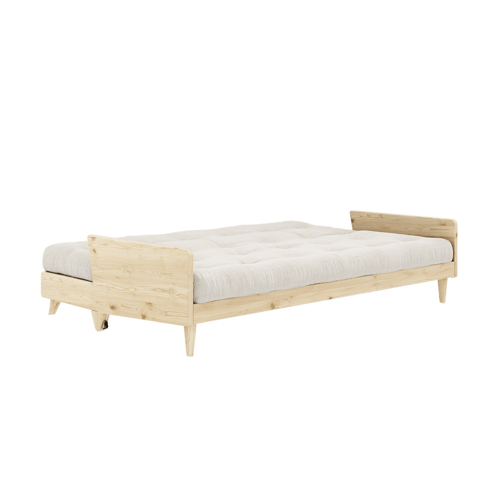 Karup Design INDIE CLEAR LACQUERED W. 5-LAYER MIXED MATTRESS IVORY