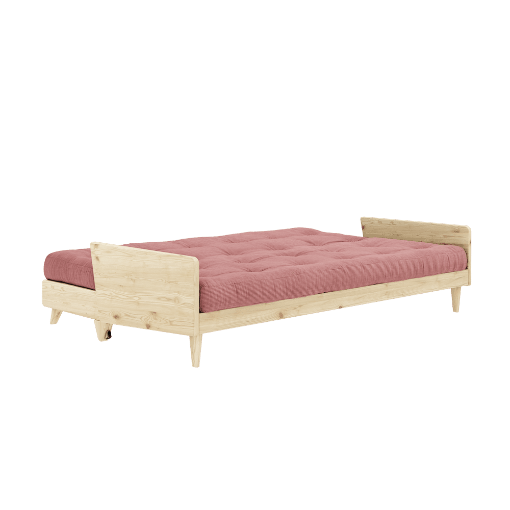 Karup Design INDIE CLEAR LACQUERED W. 5-LAYER MIXED MATTRESS SORBET PINK