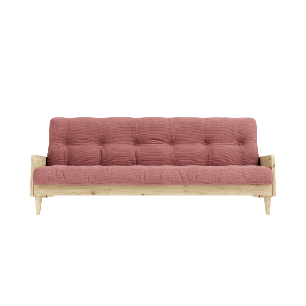 Karup Design INDIE CLEAR LACQUERED W. 5-LAYER MIXED MATTRESS SORBET PINK