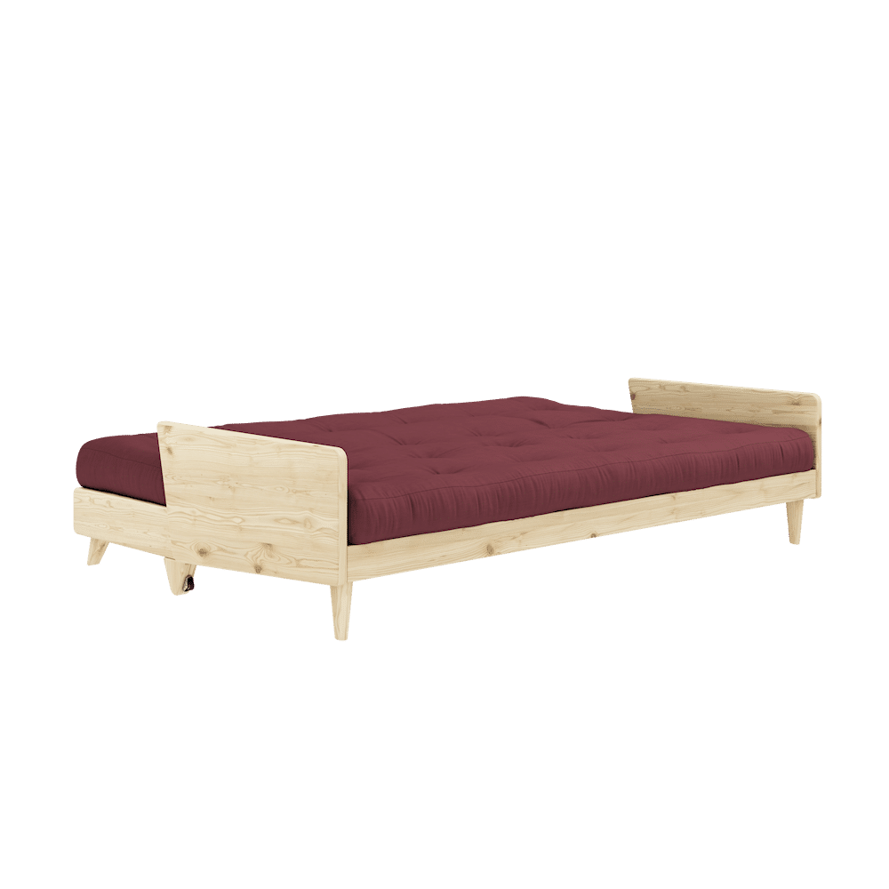 Karup Design INDIE CLEAR LACKIERT W. 5-Schicht GEMISCHTE MATRATZE BORDEAUX