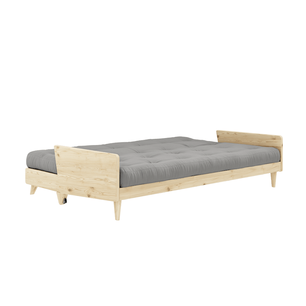 Karup Design INDIE CLEAR LACQUERED W. 5-LAYER MIXED MATTRESS GREY