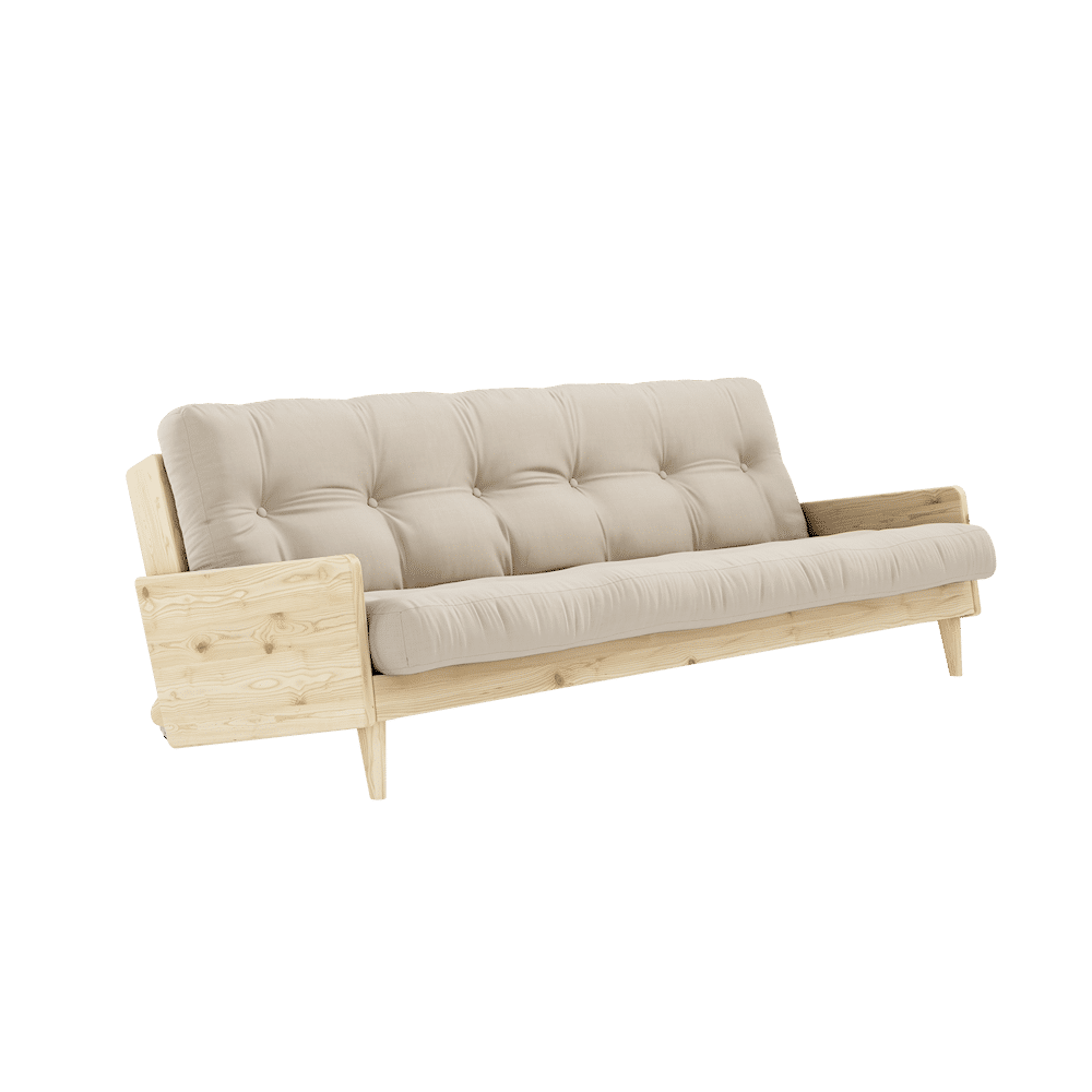 Karup Design INDIE CLAIR LAQUÉ W. MATELAS MIXTE 5 COUCHES BEIGE