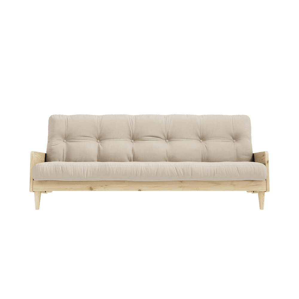 Karup Design INDIE CLAIR LAQUÉ W. MATELAS MIXTE 5 COUCHES BEIGE